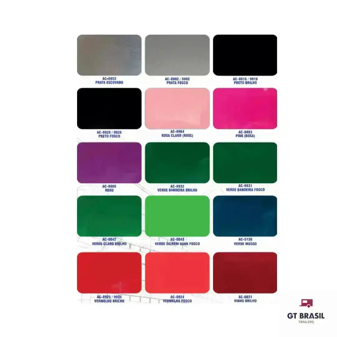 Imagem ilustrativa com paleta de cores disponíveis