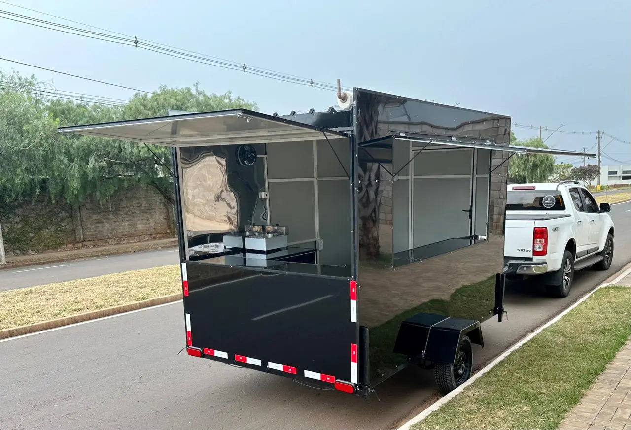 Trailer para Lanches 3x2 - Ideal para Food Trucks Reboques GT BRASIL